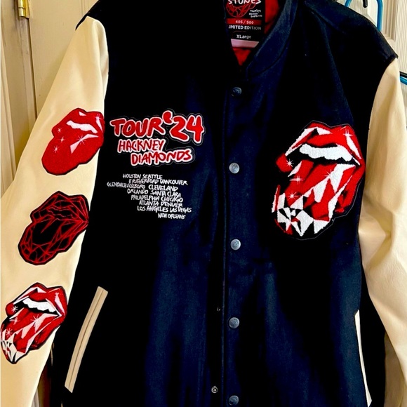 Varsity Letterman Jackets Rolling Stones tour 24’(405 +452) 500 X-Large